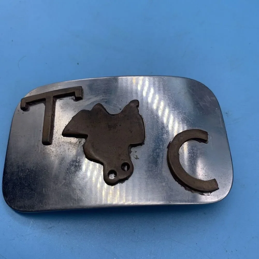 Vtg. T C Belt Buckle (LG-3)